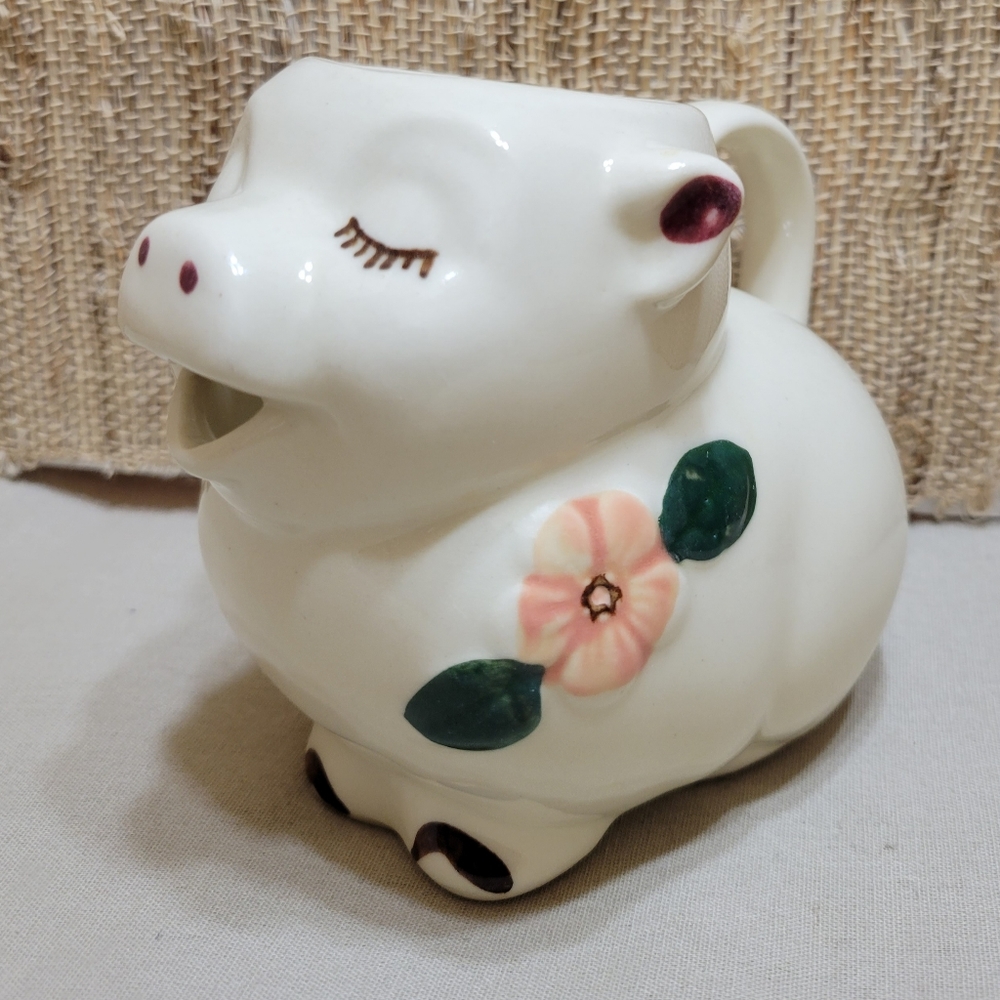 Vintage Shawnee Pottery Smiley Pig Creamer